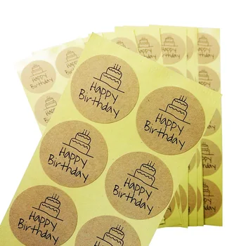 100 Pcs/lot "Happy Birthday" Seal Sticker Kraft Paper Adhesive Stickers For Homemade Bakery & Gift Packaging Scrapbooking
100 Pcs/lot "Happy Birthday" Seal Sticker Kraft Paper Adhesive Stickers For Homemade Bakery & Gift Packaging Scrapbooking