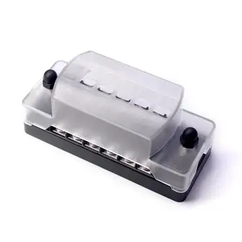 JOYHO 6-Way Fuse Block W/Negative Bus - 6 Circuit DC12V-32 ATC/ATO Fuse Box with Ground 70 pcs Stick Label, For Boat Marine Auto
JOYHO 6-Way Fuse Block W/Negative Bus - 6 Circuit DC12V-32 ATC/ATO Fuse Box with Ground 70 pcs Stick Label, For Boat Marine Auto