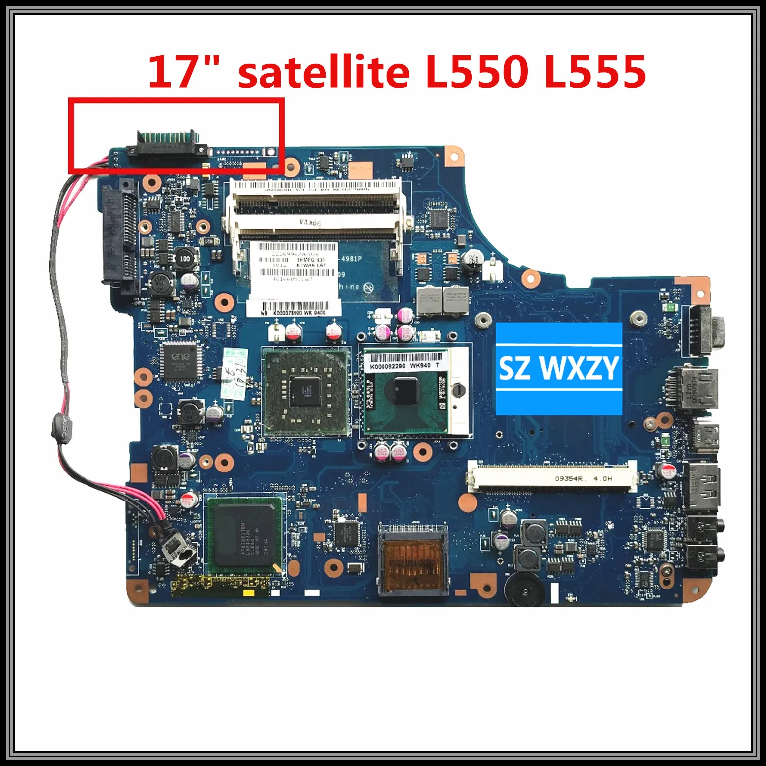 Материнская плата для ноутбука Toshiba satellite L550 L555 K000078990 KSWAA LA-4981P DDR2 100%
