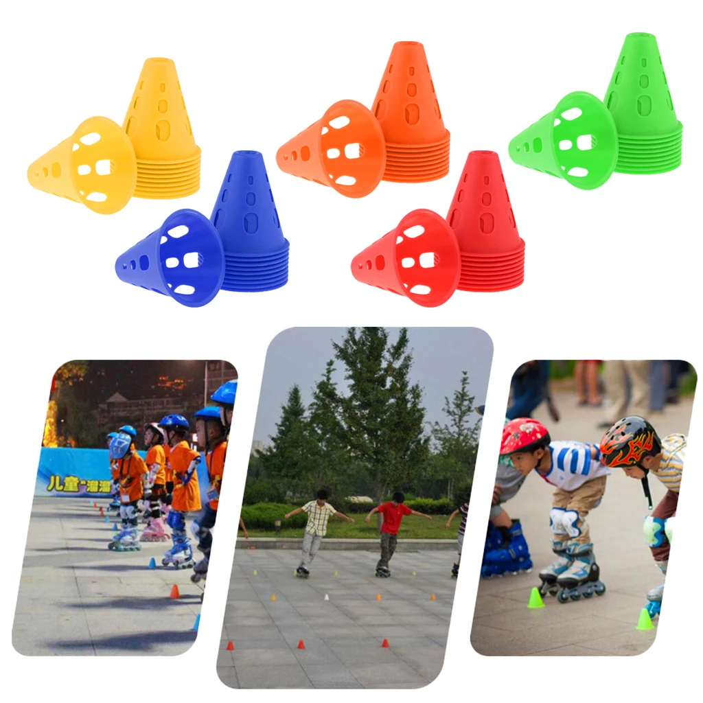Pack of 10pcs Soccer Marker Disc Marker Cones Outdoors Skating Beginner Football Training Barrier
Pack of 10pcs Soccer Marker Disc Marker Cones Outdoors Skating Beginner Football Training Barrier