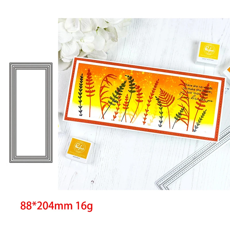Long Rectangle Border Metal Cutting Dies Scrapbooking Craft Mold Cut Die Stencil Handmade Paper Card Make Template New Design
Long Rectangle Border Metal Cutting Dies Scrapbooking Craft Mold Cut Die Stencil Handmade Paper Card Make Template New Design