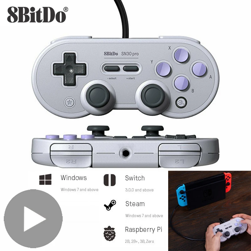 8bitdo SN30 Pro Gamepad Trigger USB Joystick For Nintendo Nintend Switch Control PC Computer Game Pad Joypad Controller Gamepad
8bitdo SN30 Pro Gamepad Trigger USB Joystick For Nintendo Nintend Switch Control PC Computer Game Pad Joypad Controller Gamepad
