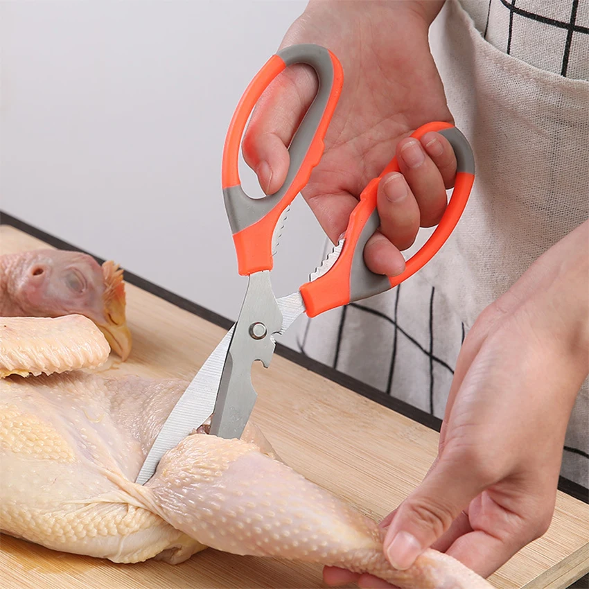 Stainless Steel Poultry Kitchen scissor Multifunctional Bottle Opener Shears Nutcracker Vegetables Meat Scissor Household Tools
Stainless Steel Poultry Kitchen scissor Multifunctional Bottle Opener Shears Nutcracker Vegetables Meat Scissor Household Tools