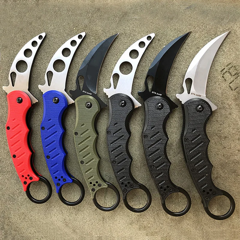 Karanbit hunting tactical claw knife, blade 5Cr13, ABS handle, folding training practice without blade cs go edc outdoor tool
Karanbit hunting tactical claw knife, blade 5Cr13, ABS handle, folding training practice without blade cs go edc outdoor tool