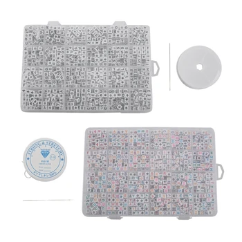 2400Pcs Acrylic Mixed Letter and Number Beads Circle Round Individual Alphabet Beads - 1200Pcs Black & 1200Pcs Color 
2400Pcs Acrylic Mixed Letter and Number Beads Circle Round Individual Alphabet Beads - 1200Pcs Black & 1200Pcs Color