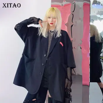 XITAO Tide Plus Size Letter Print Blazer Women Clothes 2020 Spring New Fashion Casual Turn Down Collar Match All Coat DMY4576 
XITAO Tide Plus Size Letter Print Blazer Women Clothes 2020 Spring New Fashion Casual Turn Down Collar Match All Coat DMY4576