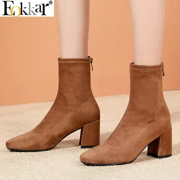 Eokkar 2020 Women Ankle Boots Square High Heel All Match Square Toe Winter Boots Stretch Boots Ladies Boots Big Size 34-42
Eokkar 2020 Women Ankle Boots Square High Heel All Match Square Toe Winter Boots Stretch Boots Ladies Boots Big Size 34-42