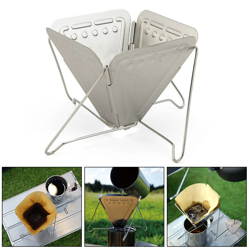 Stainless Steel Coffee Dripper Funnel Outdoor Camping Folding Rack Coffee Maker Filter Silver Capability
Stainless Steel Coffee Dripper Funnel Outdoor Camping Folding Rack Coffee Maker Filter Silver Capability