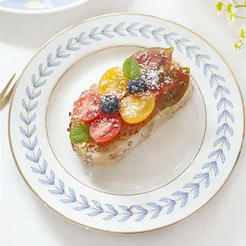 2Pcs Ceramic Steak Plate Retro Leaf Pattern Food Serving Dish Dessert Plate For Restaurant Home
2Pcs Ceramic Steak Plate Retro Leaf Pattern Food Serving Dish Dessert Plate For Restaurant Home