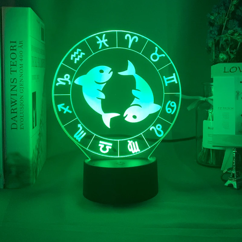 Pisces Night Light for Girls Room Decoration Light Led Touch Sensor Beautiful Nightlight Gift Twelve Constellation Lamp Bedroom
Pisces Night Light for Girls Room Decoration Light Led Touch Sensor Beautiful Nightlight Gift Twelve Constellation Lamp Bedroom