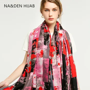 1PC NEW Geometric scarves Hi-Q ladies wraps Long graffiti muffler Islamic bandana Muslim new hijab Elegant shalws Winter scarf
1PC NEW Geometric scarves Hi-Q ladies wraps Long graffiti muffler Islamic bandana Muslim new hijab Elegant shalws Winter scarf