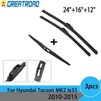 Wiper Front Rear Wiper Blades Set Kit For Hyundai Tucson MK2 ix35 2010-2015 11 12 13 Windshield Windscreen Rear Window 24"16"12"
Wiper Front Rear Wiper Blades Set Kit For Hyundai Tucson MK2 ix35 2010-2015 11 12 13 Windshield Windscreen Rear Window 24"16"12"