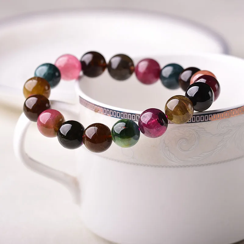 Red Green Color Tourmaline Beaded Bracelet Quartz Strand Present Natural Stone Jewelry Men Women Adjustable Size Gift
Red Green Color Tourmaline Beaded Bracelet Quartz Strand Present Natural Stone Jewelry Men Women Adjustable Size Gift