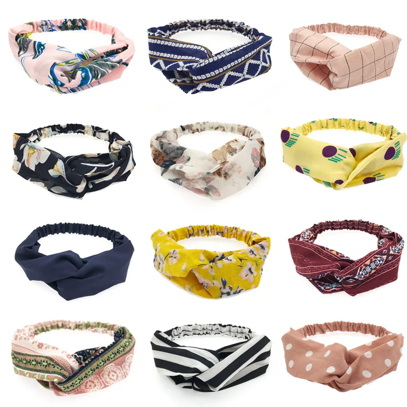 Spring New Hair Accessories Solid Color Fabric Floral Print Striped Cross Hair Bands Headband Pressure Hair Hair Band Women's Je
Spring New Hair Accessories Solid Color Fabric Floral Print Striped Cross Hair Bands Headband Pressure Hair Hair Band Women's Je