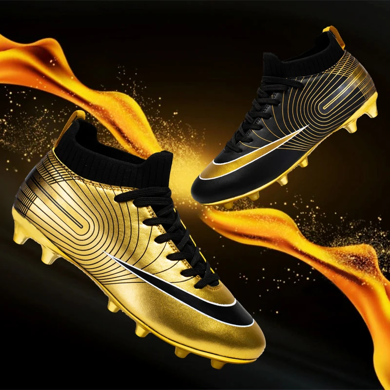 golden football shoes