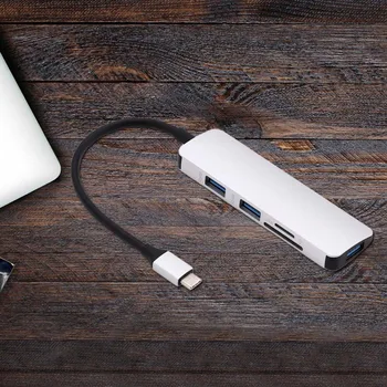 1PC TCU05 5 In 1 Aluminium Alloy Durable TF Card Reader 3 USB 3.0 Ports for Windows PC Mac Laptop
1PC TCU05 5 In 1 Aluminium Alloy Durable TF Card Reader 3 USB 3.0 Ports for Windows PC Mac Laptop