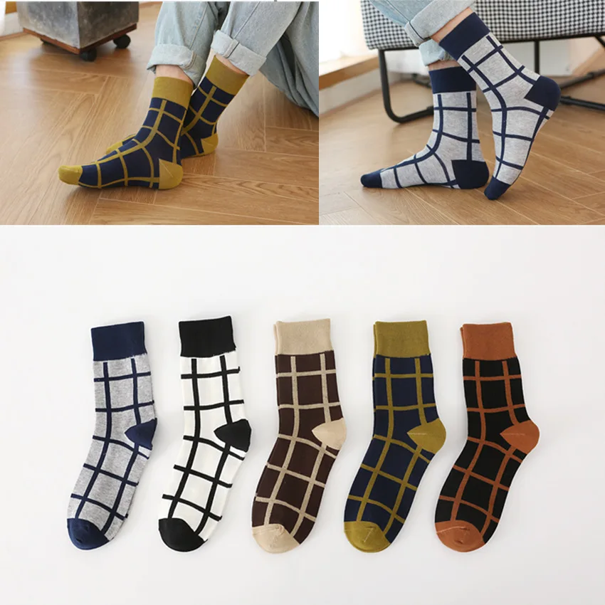 Men's Socks 2020 New Checkerboard Lattice Pattern In Tube Cotton Socks Casual Business Socks Breathable Deodorant Sports Socks 6
Men's Socks 2020 New Checkerboard Lattice Pattern In Tube Cotton Socks Casual Business Socks Breathable Deodorant Sports Socks 6