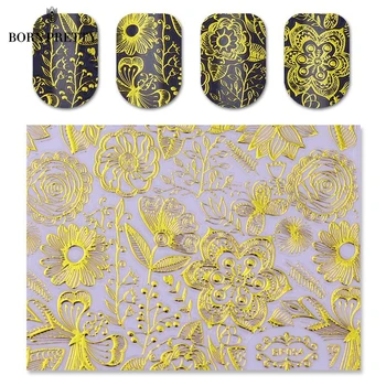 1 Sheet Embossed 3D Nail Stickers Gold Rose Flower Pattern Nail Art Decals Decoration #BP054 # 24913
1 Sheet Embossed 3D Nail Stickers Gold Rose Flower Pattern Nail Art Decals Decoration #BP054 # 24913