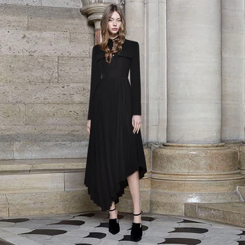 Gedivoen Spring Fashion Solid Office Lady Dress Women Long Sleeve Button Fake pocket Pleated Asymmetrical Midi Dresses
Gedivoen Spring Fashion Solid Office Lady Dress Women Long Sleeve Button Fake pocket Pleated Asymmetrical Midi Dresses