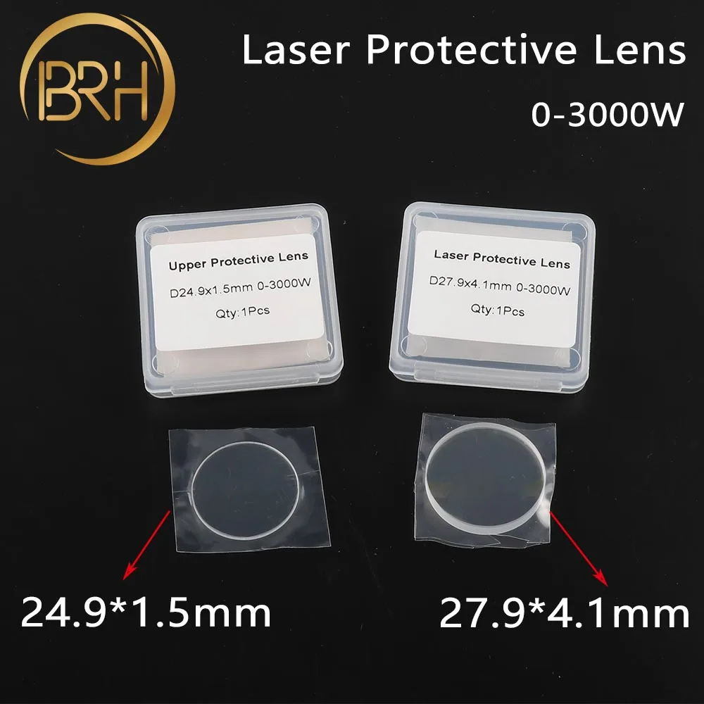 BRH Raytools Protective lens/Mirrors 27.9*4.1mm QBH Lens 24.9*1.5mm 1064nm 0-3000W For Raytools BT240 BM110
BRH Raytools Protective lens/Mirrors 27.9*4.1mm QBH Lens 24.9*1.5mm 1064nm 0-3000W For Raytools BT240 BM110