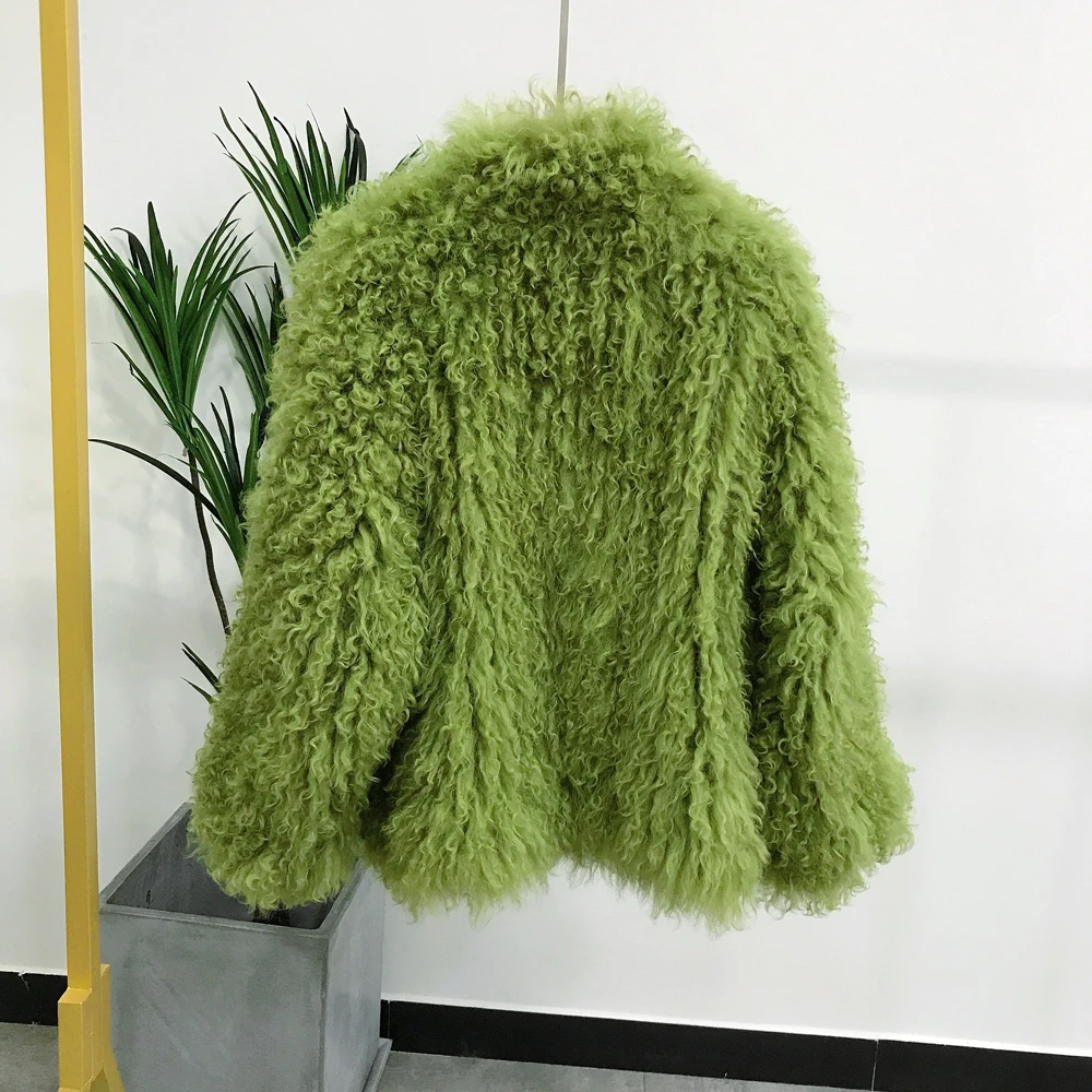 Best Grass Green Color AU1036 Quick Shipping New Fashion 100% Real Hand Knit Sheep Fur Overcoat 2020 8 Best Grass Green Color AU1036 Quick Shipping New Fashion 100% Real Hand Knit Sheep Fur Overcoat 2020 8