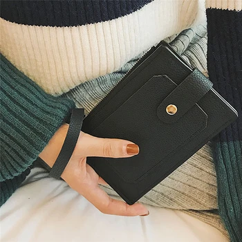 2019 New Korean Female Leather Wallet Lady Simple Long Zipper Multi-card Hand Holding Wallet High Quality Women Clutch Purses
2019 New Korean Female Leather Wallet Lady Simple Long Zipper Multi-card Hand Holding Wallet High Quality Women Clutch Purses
