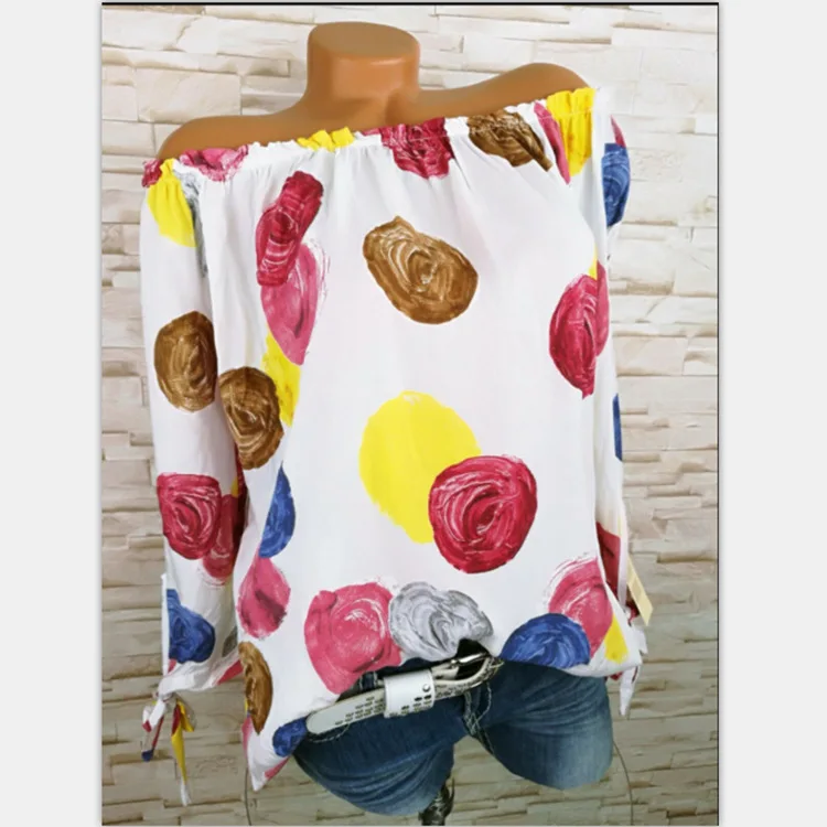 2019 new print women's shirt casual one-neck collar nine-point sleeve ladies blouse
2019 new print women's shirt casual one-neck collar nine-point sleeve ladies blouse