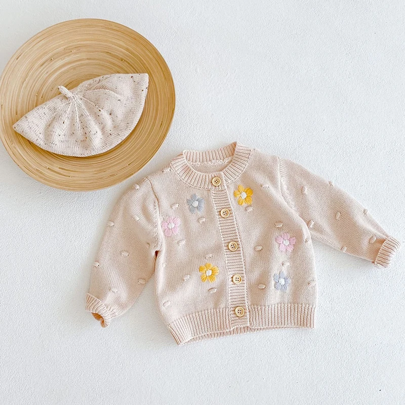 Baby Girls Sweater New Autumn Cardigan Long Sleeve Cotton Top Baby Clothing Handmade Flowers Toddler Girls Knit Coat Kid Clothes
Baby Girls Sweater New Autumn Cardigan Long Sleeve Cotton Top Baby Clothing Handmade Flowers Toddler Girls Knit Coat Kid Clothes