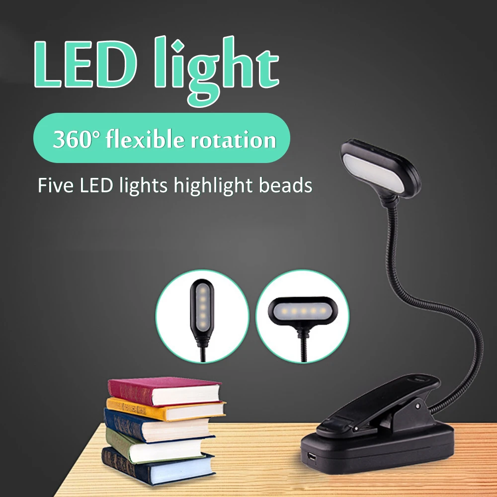Dimmable Desk Reading Light with Gooseneck Clip 5 LEDs USB AAA Battery Powered Flexible Night Reading Notebook Table Lamps
Dimmable Desk Reading Light with Gooseneck Clip 5 LEDs USB AAA Battery Powered Flexible Night Reading Notebook Table Lamps