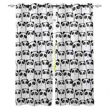 Cute Panda Window Curtains LivingRoom Kitchen Curtains Left and Right Biparting Open
Cute Panda Window Curtains LivingRoom Kitchen Curtains Left and Right Biparting Open