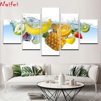 Diamond painting Fruits Picture 5 Pieces Pineapple banana orange Home Decor Kitchen Full Square Round Drill Diamond embroidery 
Diamond painting Fruits Picture 5 Pieces Pineapple banana orange Home Decor Kitchen Full Square Round Drill Diamond embroidery