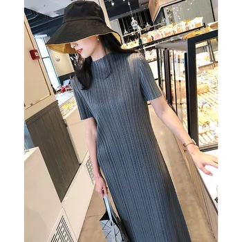 Pleated Dress Long Pleated Small Stand Collar Straight Skirt 2020 Spring and Summer New Large Size
Pleated Dress Long Pleated Small Stand Collar Straight Skirt 2020 Spring and Summer New Large Size