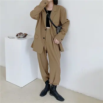 Comelsexy Elegant Office Lady Loose 2020 New Women Blazers+Stylish High Waist Straight Solid Pants Suits All Match 2 Piece Sets
Comelsexy Elegant Office Lady Loose 2020 New Women Blazers+Stylish High Waist Straight Solid Pants Suits All Match 2 Piece Sets
