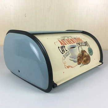 Retro Practical Iron Structure Decorative Bread Box Lightweight Snack Storage Roll Up Top Kitchen Rust Proof Home-ABUX
Retro Practical Iron Structure Decorative Bread Box Lightweight Snack Storage Roll Up Top Kitchen Rust Proof Home-ABUX