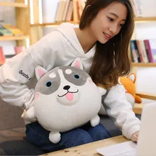 Criativo husky mão mais quente brinquedos de pelúcia bonito adorável amarelo frango boneca travesseiro capa para meninas presente das crianças(China)