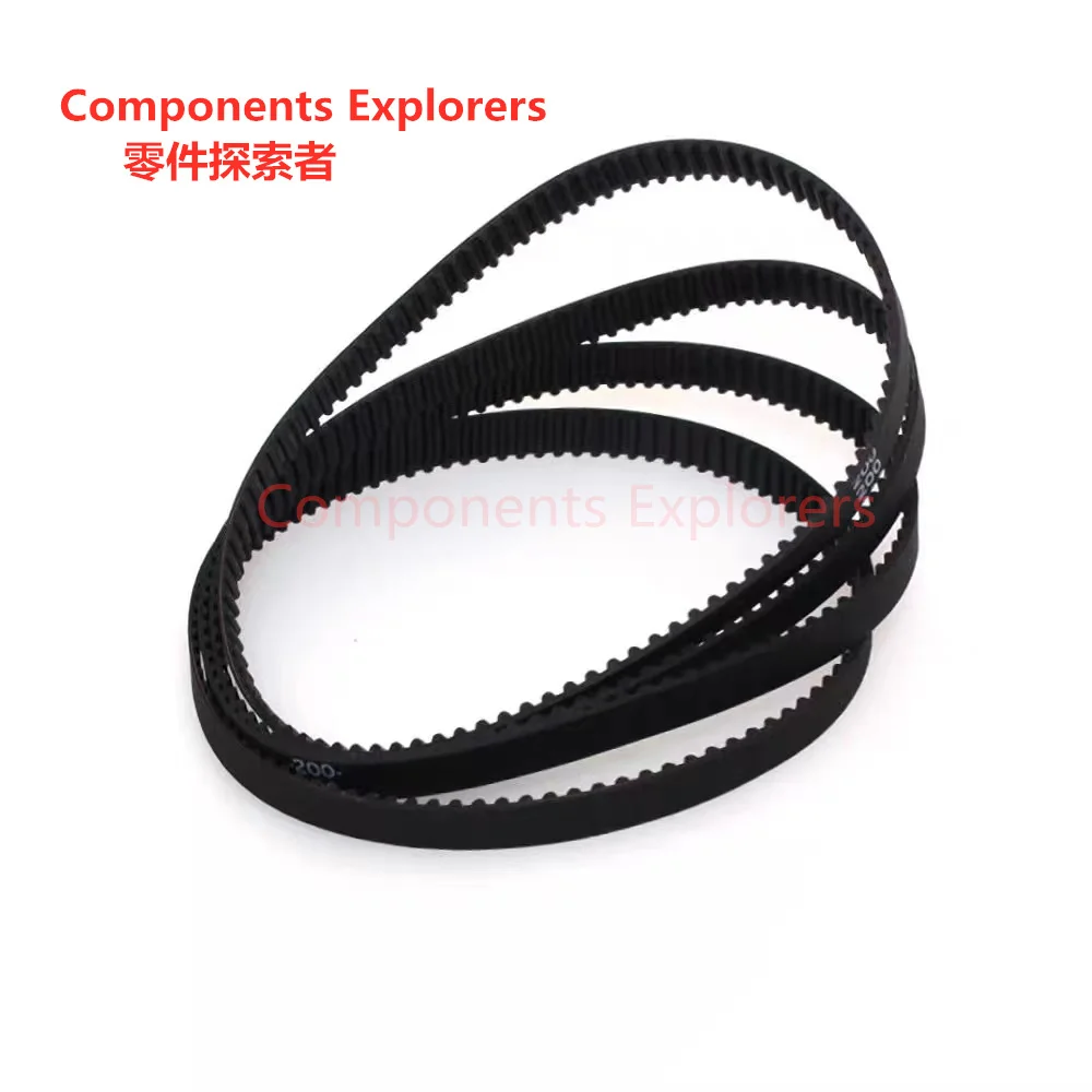 

2GT Timing Belt 206 208 210 212 214 216 218 220 222 224 226mm Length 10/12/15/20/25/30mm Width GT2 Closed Loop Belts For Pulley