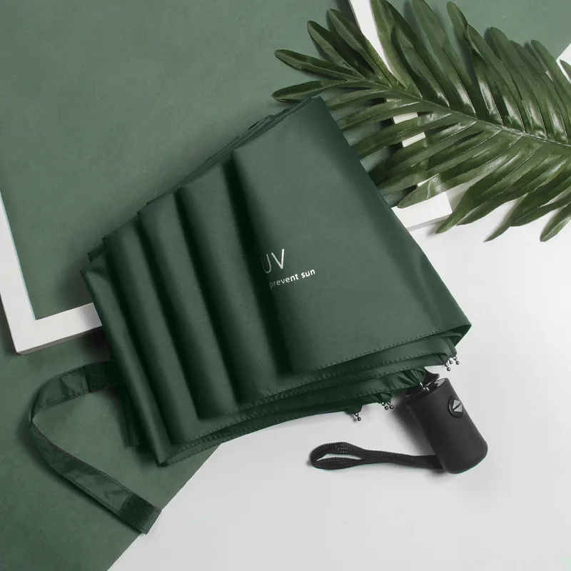 Creative Automatic UV Three-fold Umbrella Sun-resistant Folding Umbrella Fully Automatic Vinyl Umbrella a Generation of Fat Fore
Creative Automatic UV Three-fold Umbrella Sun-resistant Folding Umbrella Fully Automatic Vinyl Umbrella a Generation of Fat Fore