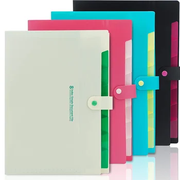 Expanding File Folders, 4PCS Plastic A4 Expandable File Folder with 8 Pockets, Letter Size Accordion Document Paper File Organiz
Expanding File Folders, 4PCS Plastic A4 Expandable File Folder with 8 Pockets, Letter Size Accordion Document Paper File Organiz