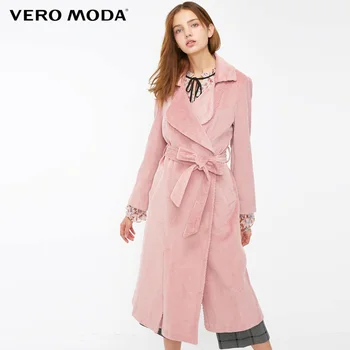 Vero Moda Autumn Winter cotton corduroy split long trench coat |318409508
Vero Moda Autumn Winter cotton corduroy split long trench coat |318409508