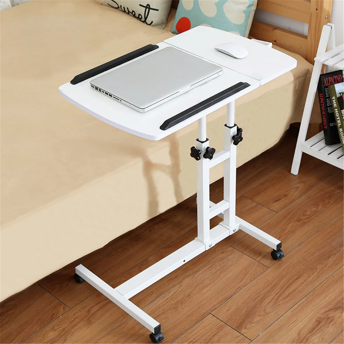 Folding Laptop Table Computer Table Portable Laptop Stand Rotate Bed Side Table Standing Desk Adjustable Height Furniture Folding Laptop Table Computer Table Portable Laptop Stand Rotate Bed Side Table Standing Desk Adjustable Height Furniture