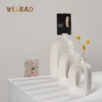 VILEAD 3 Styles Ceramic White Vase Abstract Art Vase Dried Flowers Hydroponic Vase Blanc Ornaments Vase Decoration Home Office
VILEAD 3 Styles Ceramic White Vase Abstract Art Vase Dried Flowers Hydroponic Vase Blanc Ornaments Vase Decoration Home Office