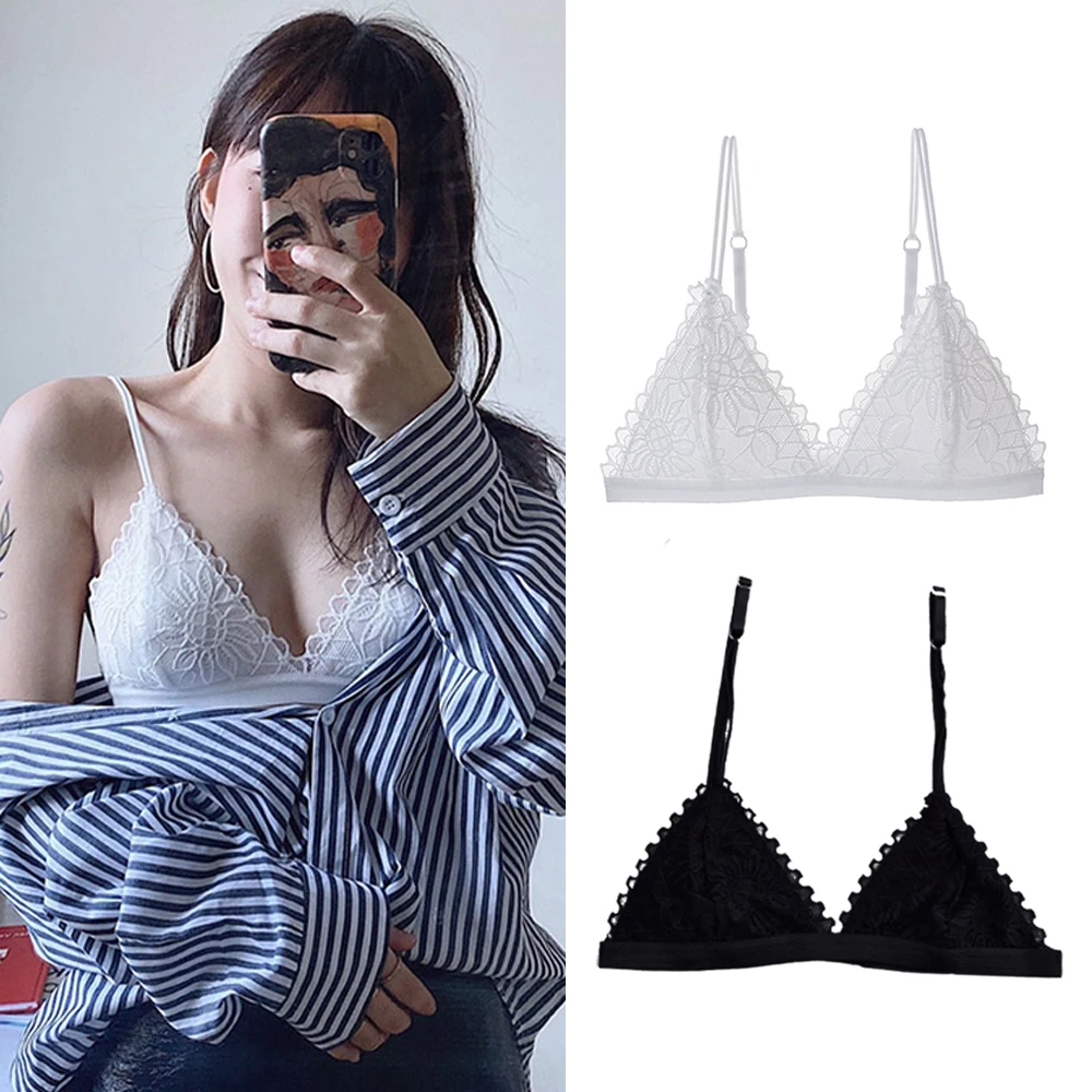 Sexy Bra Floral Lace Wire Bra Bustier Sheer Top Seamless Bralette Transparent Wireless Brassiere Lingerie Without Steel Circle
Sexy Bra Floral Lace Wire Bra Bustier Sheer Top Seamless Bralette Transparent Wireless Brassiere Lingerie Without Steel Circle