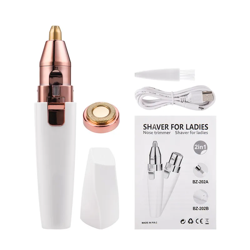2 in1 Electric Eyebrow Trimmer USB Rechargeable Eye Brows Epilator Face Hair Remover Painless Body Shaver Women Mini Makeup Tool
2 in1 Electric Eyebrow Trimmer USB Rechargeable Eye Brows Epilator Face Hair Remover Painless Body Shaver Women Mini Makeup Tool