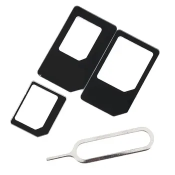 4 in 1 SIM Card Adapter Kit for Iphone 4/5 for Ipad for HTC One X for Sumsung Galaxy S3 Wholesale SIM Card Eject Pin Tool ONLENY
4 in 1 SIM Card Adapter Kit for Iphone 4/5 for Ipad for HTC One X for Sumsung Galaxy S3 Wholesale SIM Card Eject Pin Tool ONLENY