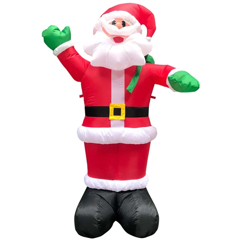 1.8m Christmas Inflatable LED Light Up Santa Decoration Figure with Blower Glowing Xmas Party Props Garden Outdoor Layout Toys
1.8m Christmas Inflatable LED Light Up Santa Decoration Figure with Blower Glowing Xmas Party Props Garden Outdoor Layout Toys