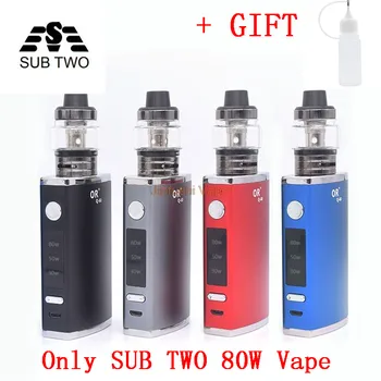 2pcs New 80W Starter Kits 1600mAh Battery LCD Display Box Mod 510 Thread 2.5ML Atomizer Electronic Cigarette Vape Kit SUB TWO
2pcs New 80W Starter Kits 1600mAh Battery LCD Display Box Mod 510 Thread 2.5ML Atomizer Electronic Cigarette Vape Kit SUB TWO