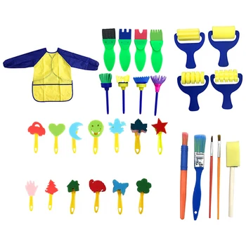 31 Pieces Kids Washable Paint Brushes Set Paint Sponges Brushes, Assorted Painting Drawing Tools for Kids Toddlers
31 Pieces Kids Washable Paint Brushes Set Paint Sponges Brushes, Assorted Painting Drawing Tools for Kids Toddlers