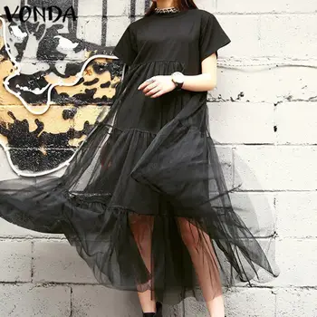 VONDA Lace Dress WomenSexy Beach Sundress Bohemian Holiday Vestidos 2020 Female Summer Party Maxi Long Dress Plus Size S-5XL
VONDA Lace Dress WomenSexy Beach Sundress Bohemian Holiday Vestidos 2020 Female Summer Party Maxi Long Dress Plus Size S-5XL