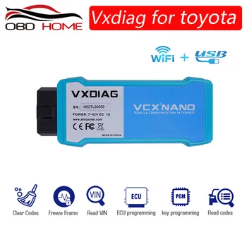 VXDIAG NANO for Toyota Car Diagnostic Tool TIS Techstream V14 OBD2 scanner SAE J2534 better than mini vci support year to 2019
VXDIAG NANO for Toyota Car Diagnostic Tool TIS Techstream V14 OBD2 scanner SAE J2534 better than mini vci support year to 2019