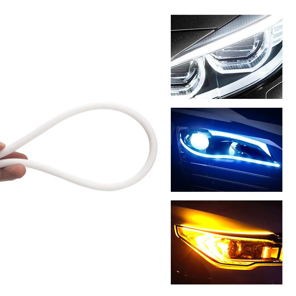 2 PCS 30cm 45cm 60cm Vehicle DRL Flexible Tube Strip Led Car Daytime Running Lights Turn Signal Angel Eyes Car Styling
2 PCS 30cm 45cm 60cm Vehicle DRL Flexible Tube Strip Led Car Daytime Running Lights Turn Signal Angel Eyes Car Styling